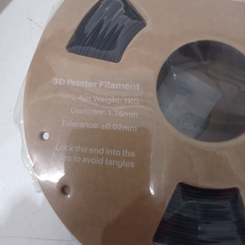 2PK DEEPLEE PLA 3D PRINTER FILAMENT BUNDLE 1.75 MM/1KG EACH (2KG TOTAL) - GLOSS BLACK image 2
