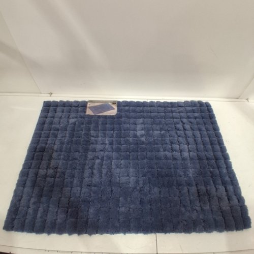 MINERAL SPRING PLUSH GRID BATH MAT - 2FT X 3FT - BLUE (MODEL: 1796299) image 3