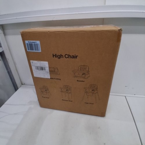 HRUSITOO 3-IN-1 ADJUSTABLE CONVERTIBLE BABY HIGH CHAIR FOR BABIES AND TODDLERS - 34" X 27" X 24" - BEIGE (MODEL: HA-N009) image 4