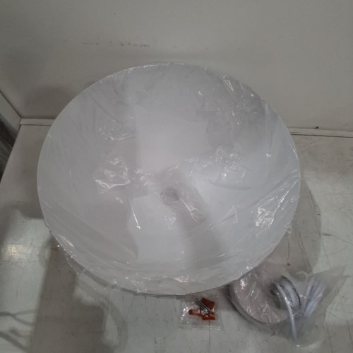HOLOHATAL MODERN FARMHOUSE DOME PENDANT LIGHT FOR KITCHEN ISLAND, DINING ROOM, CAFE, OR BAR - 110 V - 16" - WHITE (MODEL: H-VIN02-WH-400-1P) image 4