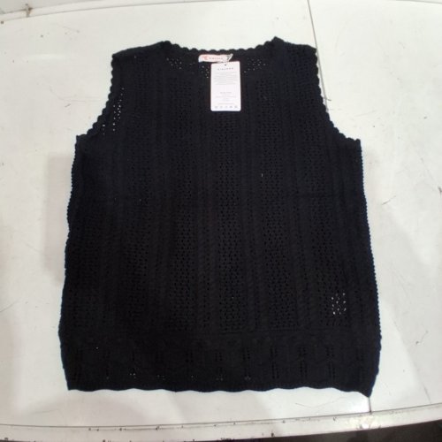 WOMEN'S KIRUNDO CROCHET TOP - SMALL - BLACK image 3