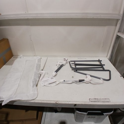 REGALO SWING-DOWN MESH CRIB RAIL - 34"X16" - WHITE (MODEL: 2015-DS) image 2