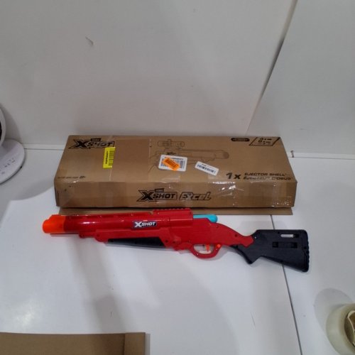 ZURU XSHOT EXCEL BOLT ACTION RIFLE FOAM DART BLASTER - RED/BLACK/ORANGE image 2