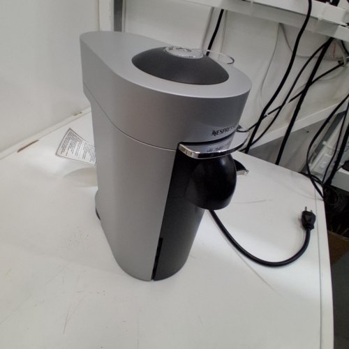 DE'LONGHI NESPRESSO VERTUOPLUS SINGLE SERVE COFFEE AND ESPRESSO MAKER WITH AUTOMATIC OPEN/CLOSE - SILVER (MODEL: ENV155S) image 6