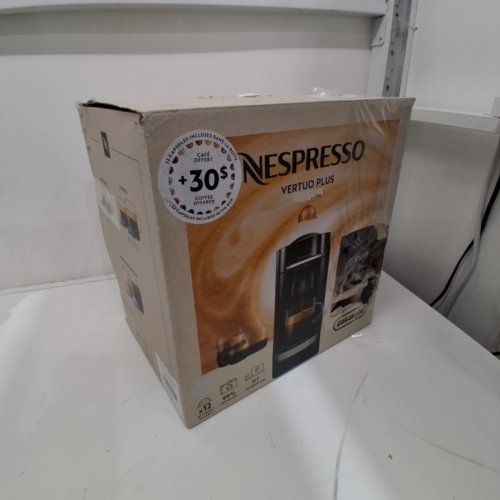DE'LONGHI NESPRESSO VERTUOPLUS SINGLE SERVE COFFEE AND ESPRESSO MAKER WITH AUTOMATIC OPEN/CLOSE - SILVER (MODEL: ENV155S) image 8