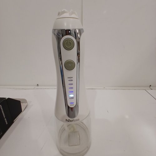 H20FLOSSER PORTABLE RECHARGEABLE WATERPROOF ORAL IRRIGATOR FLOSSER - 300ML - WHITE (MODEL: HF-6) image 2