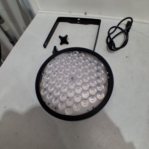 YUNHION DJ PAR SLIM STROBE LIGHT, COLOUR CHANGING/FLASHING/SOFT SPOT LIGHT, 60LED RGB, 90W- BLACK- (MODEL: LPC180). image 4