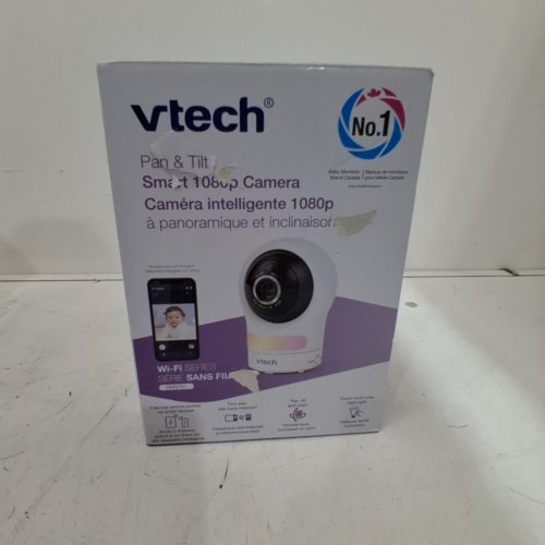 VTECH 1080P WIFI REMOTE ACCESS VIDEO BABY MONITOR WITH NIGHT LIGHT - WHITE (MODEL: RM9761) image 4