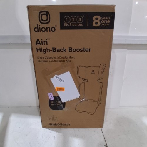 DIONO AIRI HIGH BACK BOOSTER CAR SEAT - 40LBS TO 120LBS - BLUE (MODEL: 55002-NA-01) image 6