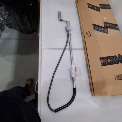 MASTER PLUMBER WIRE TOILET AUGER DRAIN CLEANER CLOG REMOVING SNAKE - 1/2" X 3FT - BLACK/SILVER (MODEL: ‎45030-6 EF) image 2