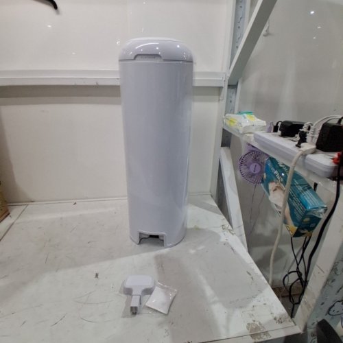 DIAPER GENIE PLATINUM DIAPER STAINLESS STEEL DIAPER PAIL - WHITE image 2