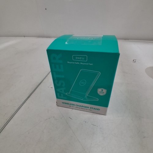 INIU AIRFUEL WIRELESS CHARGER STAND - 15W QI-CERTIFIED FAST WIRELESS CHARGING STAND WITH DUAL COILS AND SLEEP-FRIENDLY ADAPTIVE LIGHT - BLACK (MODEL: WI-211) image 4