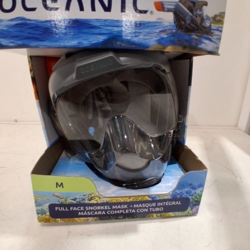 OCEANIC FULL FACE SNORKELING MASK - MEDIUM - BLACK/CLEAR (MODEL: 1819517) image 2
