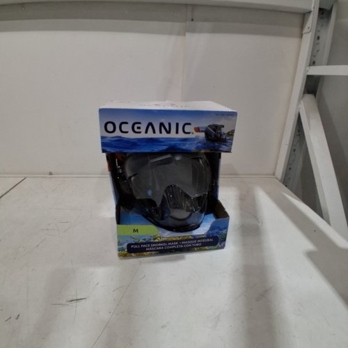 OCEANIC FULL FACE SNORKELING MASK - MEDIUM - BLACK/CLEAR (MODEL: 1819517) image 3