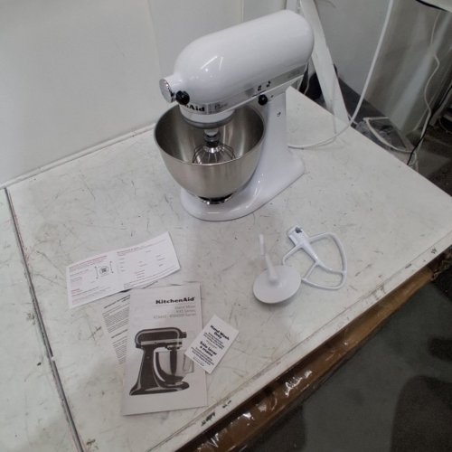 KITCHENAID CLASSIC TILT-HEAD STAND MIXER - 4.5QT. CAPACITY - WHITE (MODEL: K45SSWH) image 5