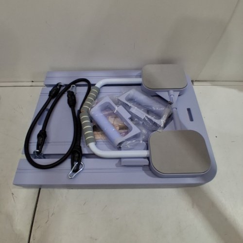 MOSDOS PORTABLE PILATES REFORMER MACHINE FOR HOME GYM - PURPLE image 3