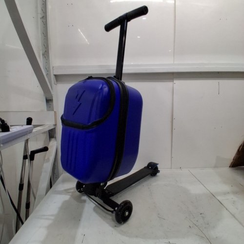 ADVWIN ROLLING SCOOTER SUITCASE CARRY-ON LUGGAGE FOR KIDS 5+ - 47L - BLUE image 4