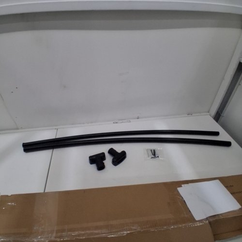 ZENNA HOME CURVED TENSION SHOWER CURTAIN ROD - 50" - 72" - BLACK (MODEL: E72S5STBK) image 2