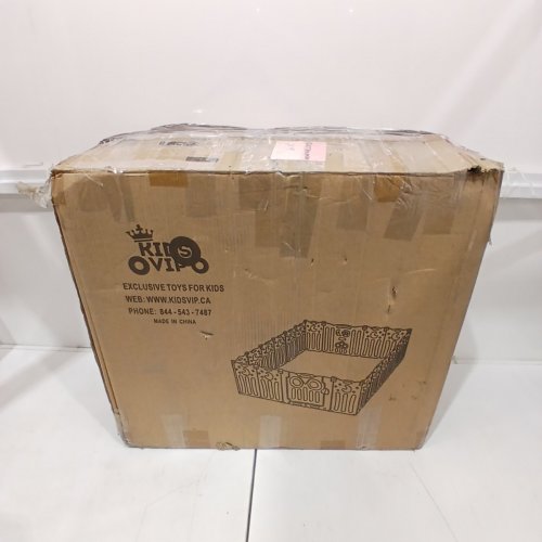 KIDS VIP FOLDABLE PLASTIC PLAYPEN FENCE -16 PANELS - GREY/WHITE (MODEL: WL-MTY05) image 5