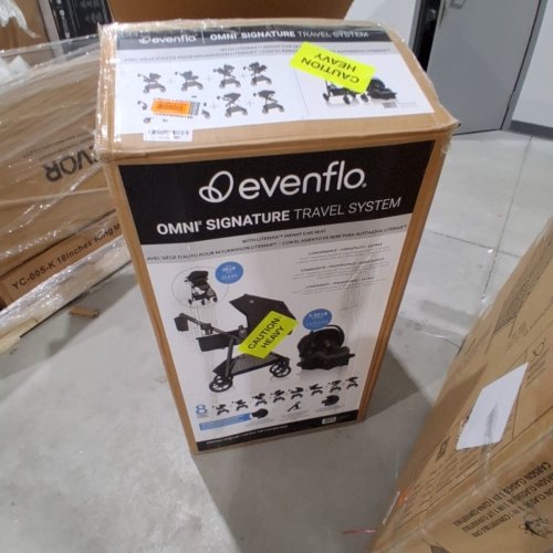 EVENFLO OMNI PLUS MODULAR TRAVEL SYSTEM WITH REAR-FACING INFANT CAR SEAT - BLACK (MODEL: TS100112510C) image 7