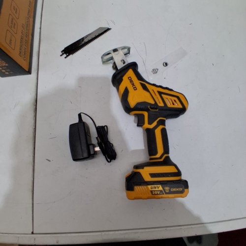 DEKO CORDLESS RECIPROCATING SAW - 20V - ORANGE (MODEL: DKRS20XL01-S1) image 3