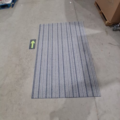 BALDOSA INDOOR NON-SLIP DECORATIVE VESTIBULE RUG - 3FT 8" X 6FT - BLUE/WHITE (MODEL: 3391400) image 3