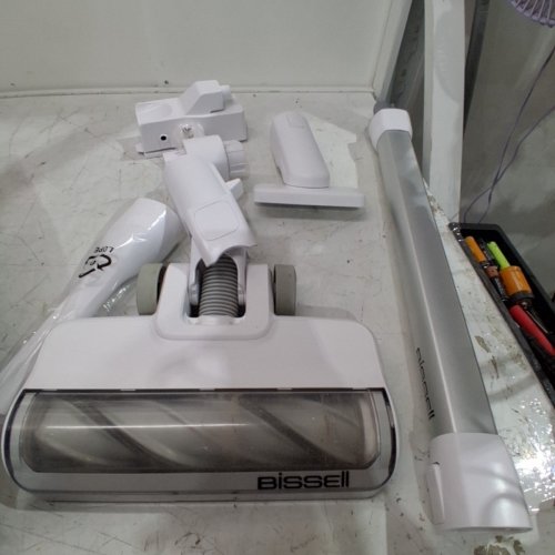 BISSELL POWERCLEAN CORDLESS SELF-STANDING STICK VACUUM WITH LED HEADLIGHTS - WHITE (MODEL: 4173B) image 5