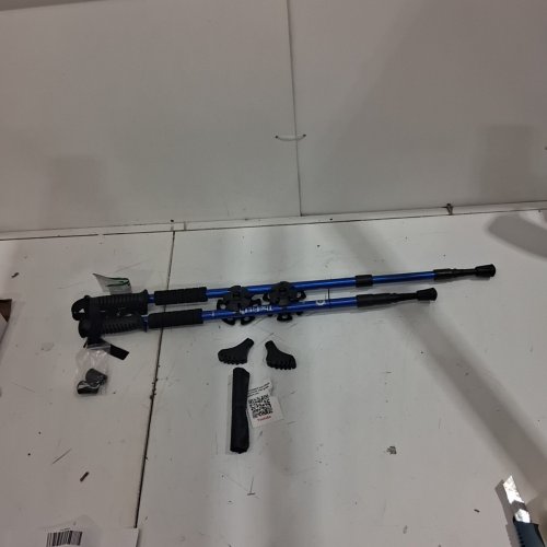 THEFITLIFE LIGHTWEIGHT COLLAPSIBLE HIKING TREKKING POLES - 24" - 53" - BLUE image 2