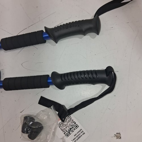 THEFITLIFE LIGHTWEIGHT COLLAPSIBLE HIKING TREKKING POLES - 24" - 53" - BLUE image 5