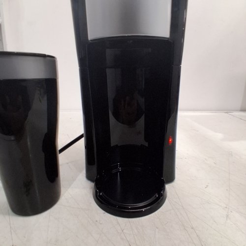 2PC BLACK AND DECKER SINGLE SERVE COFFEE MAKER WITH TRAVEL MUG - 16OZ - BLACK (MODEL: CM618) image 2