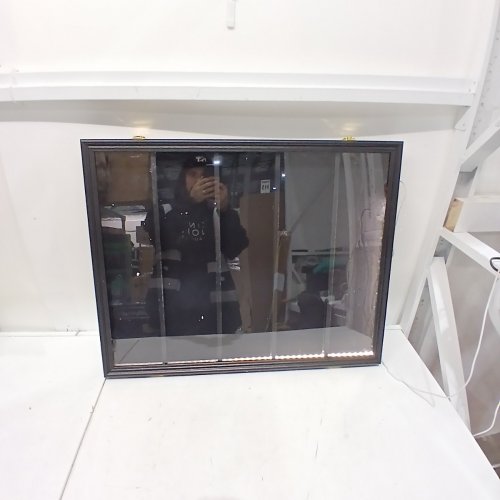 NICEC LED VERTICAL CARD DISPLAY CASE - 30.7" X 24.4" - BLACK image 3
