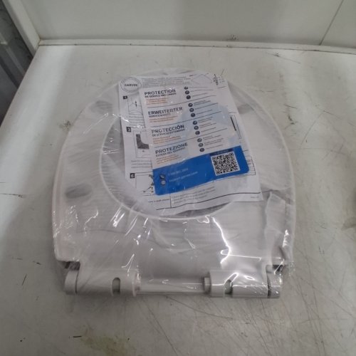 GARVEE ELONGATED TOILET SEAT WITH SOFT CLOSE - 18.2" X 14.2" - WHITE (MODEL: PHO_16EX3QUX) image 2