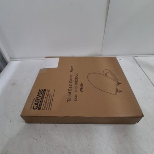 GARVEE ELONGATED TOILET SEAT WITH SOFT CLOSE - 18.2" X 14.2" - WHITE (MODEL: PHO_16EX3QUX) image 5
