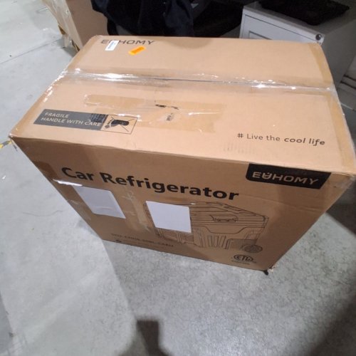 EUHOMY ELECTRIC COOLER CAR REFRIGERATOR - 12V - 53QT - BLACK - (MODEL: CF018-50BL-CAEH) image 4