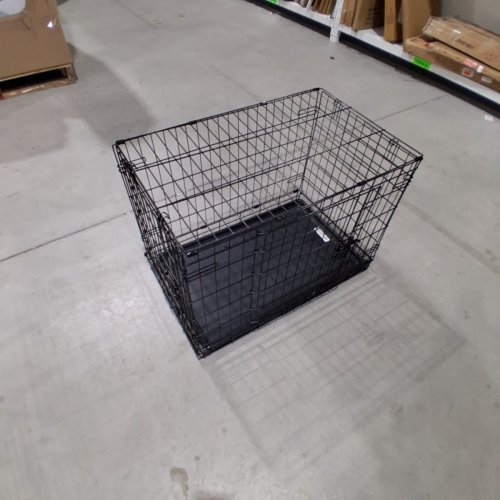 NEW WORLD PET PRODUCTS FOLDING DOUBLE DOOR DOG CRATE - 30" - (MODEL: B30DD) image 2