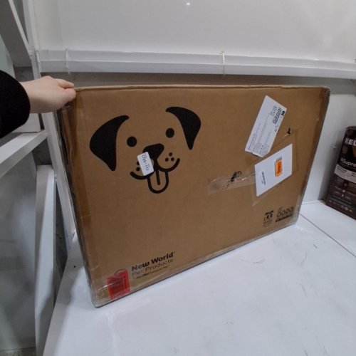 NEW WORLD PET PRODUCTS FOLDING DOUBLE DOOR DOG CRATE - 30" - (MODEL: B30DD) image 4
