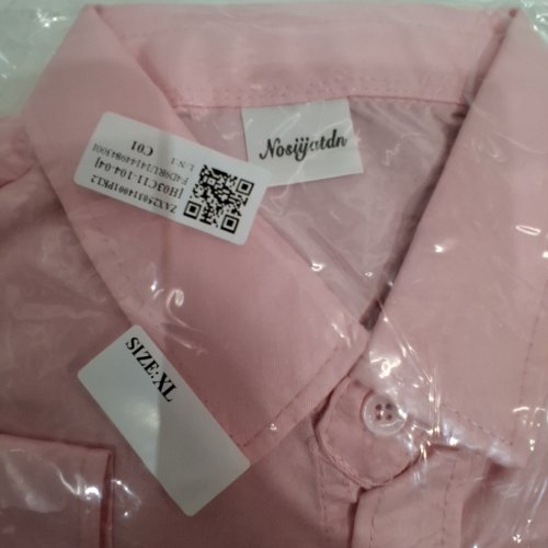 MEN'S LONG SLEEVE BUTTON-UP SHIRT - EXTRA LARGE - PINK image 3