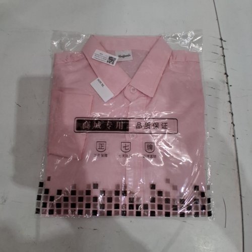 MEN'S LONG SLEEVE BUTTON-UP SHIRT - EXTRA LARGE - PINK image 2