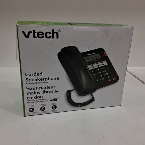VTECH CORDED SPEAKERPHONE WITH CALLER ID - BLACK (MODEL: CD1153-BK) image 4