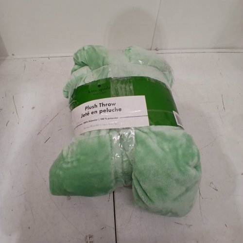 KATE SPADE PLUSH THROW BLANKET - 60" X 70" - MINT GREEN (MODEL: 1859162) image 3