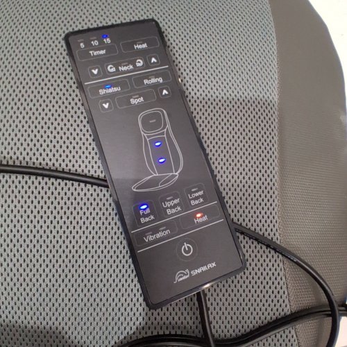 SNAILAX SHIATSU NECK & BACK MASSAGER MASSAGE CHAIR PAD WITH HEAT - SL-233 image 3