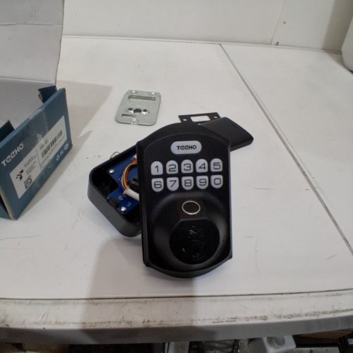 TEEHO KEYLESS DIGITAL KEYPAD AND FINGERPRINT DEADBOLT LOCK - BLACK (MODEL: TE002) image 3
