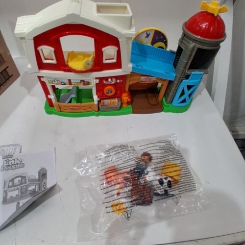 FISHER-PRICE LITTLE PEOPLE TODDLER TOY CARING FUN ANIMAL FARM PLAYSET - AGES 1+ - MULTICOLOR (MODEL: JNB87-9564) image 2