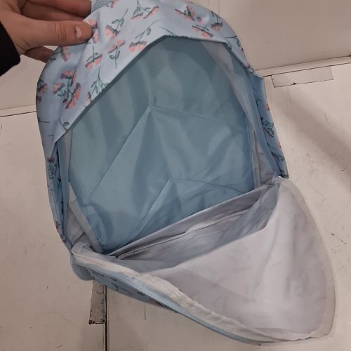 FLORAL PRINT BACKPACK - LIGHT BLUE image 4