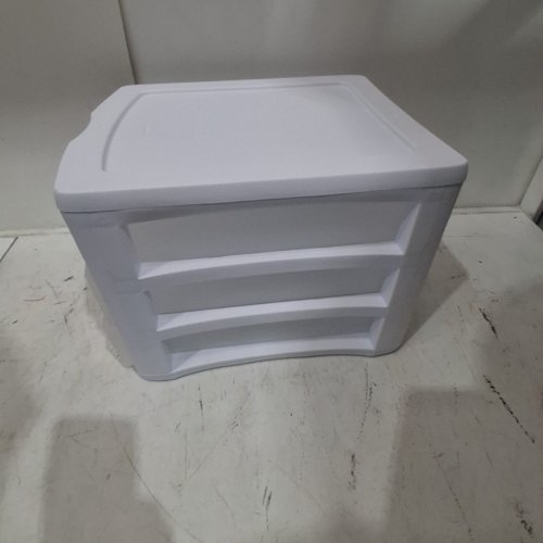 STERILITE 3-DRAWER DESKTOP STORAGE UNIT - 13.5" X 11" X 9.5" - WHITE (MODEL: 1791LAB8) image 3
