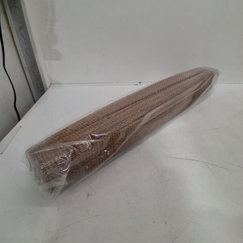 CORDLESS LIGHT FILTERING BAMBOO ROMAN SHADES - 27" X 64" - ACORN/BROWN image 2