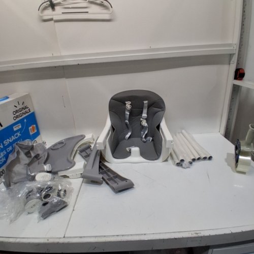 FOLDABLE & PORTABLE 3-IN-1 BABY HIGH CHAIR - GREY (MODEL: E-500) image 2