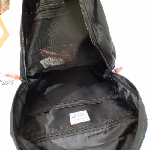VASCHY LIGHTWEIGHT WATER-RESISTANT CAMPUS SCHOOL BACKPACK - FITS 15.6" LAPTOP - BLACK / BROWN image 4