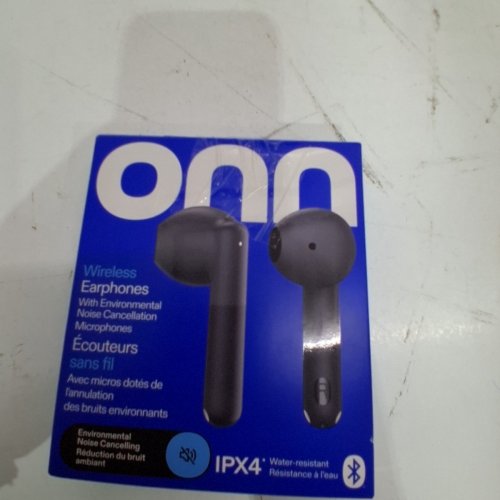 ONN. WIRELESS BLUETOOTH EARBUDS WITH NOISE CANCELLATION IPX4 WATERPROOF RATING - BLACK (MODEL: 2516C) image 5