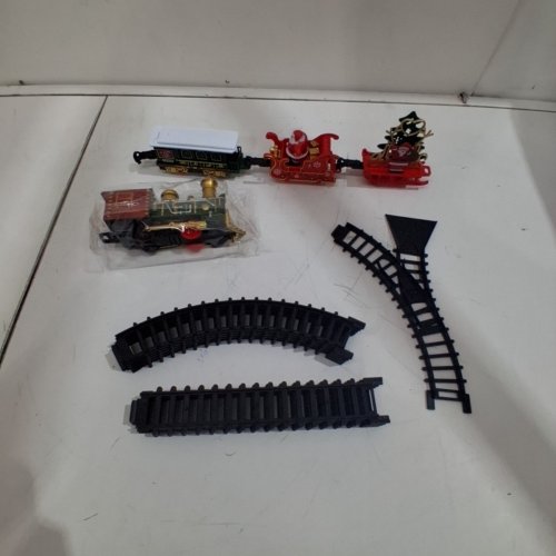 14PC NIRRN CHRISTMAS TRAIN SET WITH SOUND AND LIGHTS - MULTICOLOUR image 2